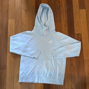 Hooded sweatshirt, baby blue color, Nike brand, size medium
